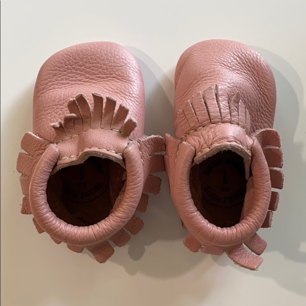 Pink Freshly Picked moccasins